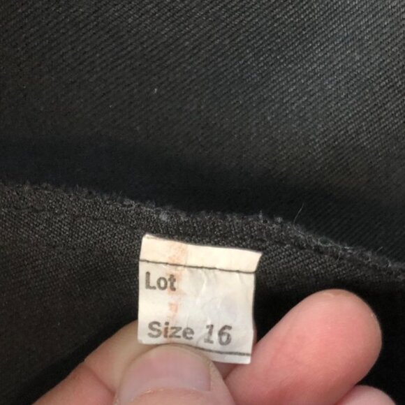 NWT Savion Womens Dress Pants Size 16 Black High Waisted Pleated Trouser Work - Picture 10 of 12